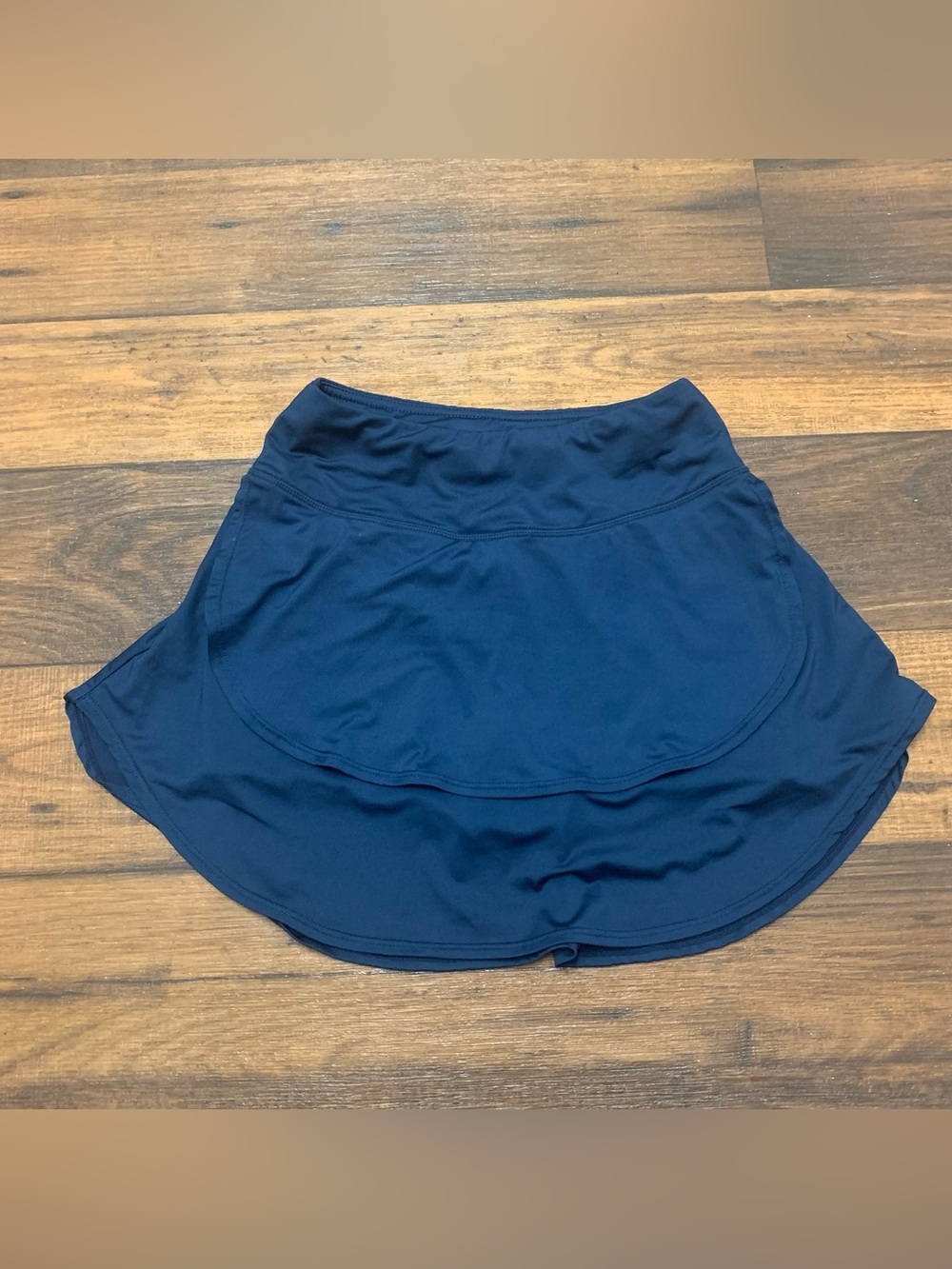 FitsT4 Tennis Athletic Golf Skort Girls M Flowy Navy Sports Skirt